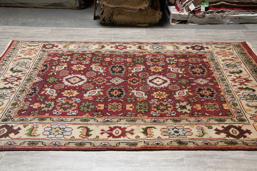 6 x 8.9 New Handmade Mahal Rug #F-4447