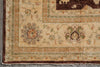 Load image into Gallery viewer, 9 x 12.6 Quality Natural Wool Handmade Zigler Rug Warm Burgundy Brown #PIX-11555