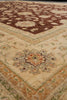 Load image into Gallery viewer, 9 x 12.6 Quality Natural Wool Handmade Zigler Rug Warm Burgundy Brown #PIX-11555