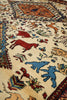 Load image into Gallery viewer, 4 x 6  Charactristic Persian Qashkooli Rug Geometric Animal Motif #PIX-16387