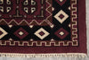 Load image into Gallery viewer, 5.8 x 7.10 Handmade India Turkman Bokara Rug Burgundy Black #F-4448