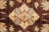Load image into Gallery viewer, 9 x 12.6 Quality Natural Wool Handmade Zigler Rug Warm Burgundy Brown #PIX-11555