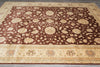 Load image into Gallery viewer, 9 x 12.6 Quality Natural Wool Handmade Zigler Rug Warm Burgundy Brown #PIX-11555
