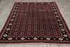 Load image into Gallery viewer, 5.8 x 7.10 Handmade India Turkman Bokara Rug Burgundy Black #F-4448