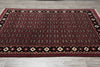 Load image into Gallery viewer, 5.8 x 7.10 Handmade India Turkman Bokara Rug Burgundy Black #F-4448