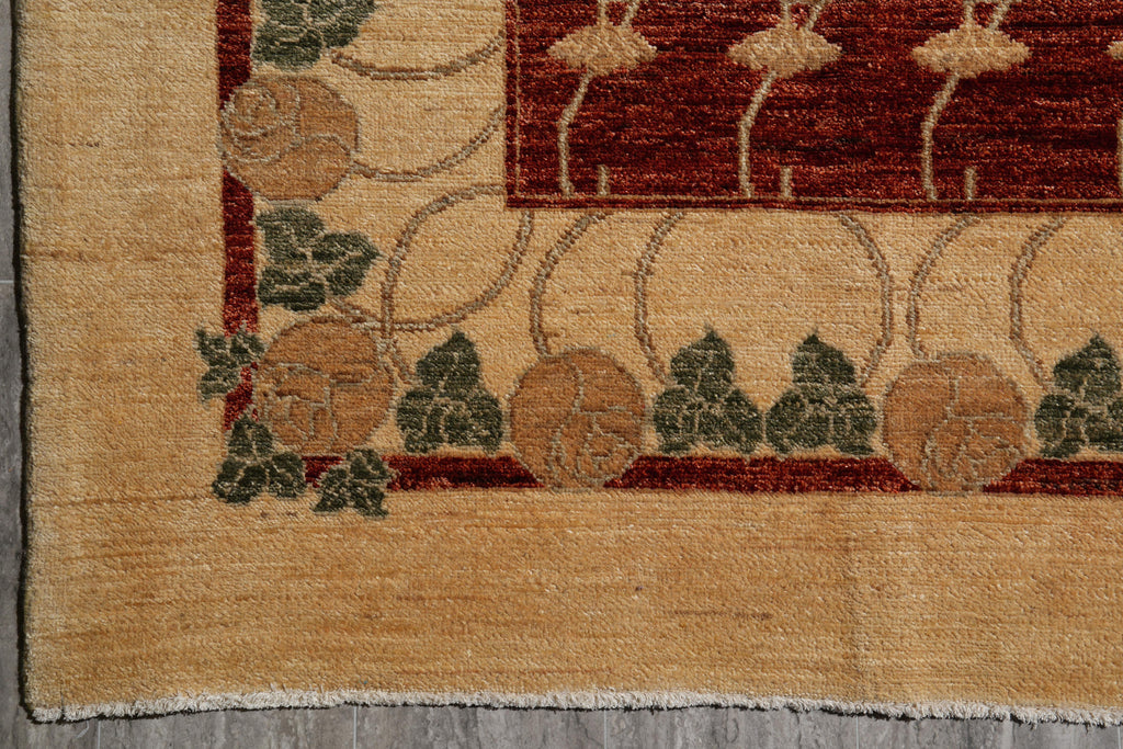 9 x 12  New High Quality Handmade Contemporary Rug Natural Wool Vegie Dye #F-4143