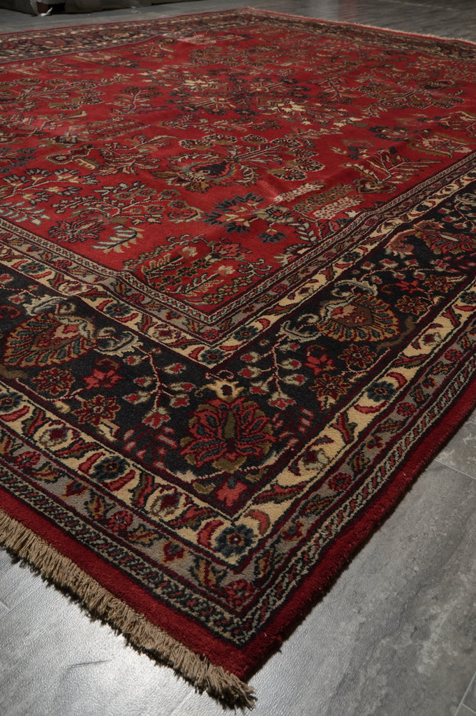 8.9 x 11.8 New Sarouk Rug Handmade India #F-3350
