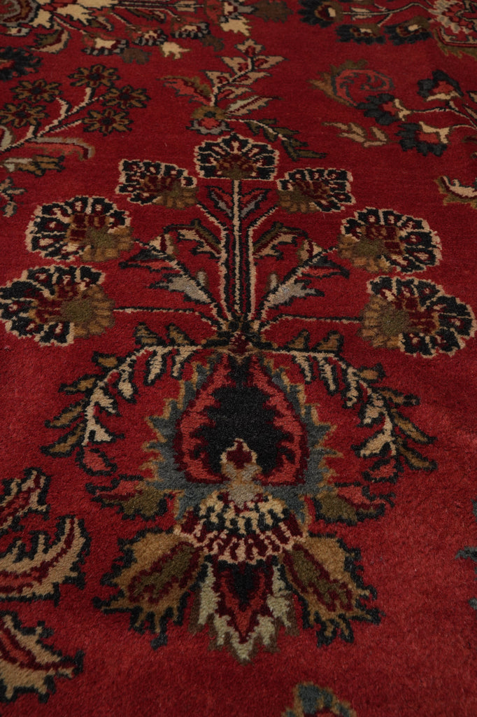 8.9 x 11.8 New Sarouk Rug Handmade India #F-3350