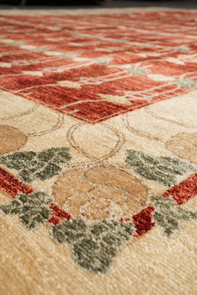 9 x 12  New High Quality Handmade Contemporary Rug Natural Wool Vegie Dye #F-4143