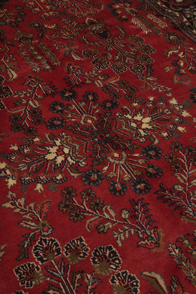 8.9 x 11.8 New Sarouk Rug Handmade India #F-3350