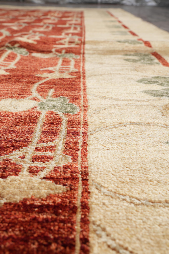 9 x 12  New High Quality Handmade Contemporary Rug Natural Wool Vegie Dye #F-4143