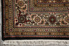 Load image into Gallery viewer, 5.7 x 7.11 High Quality Handmade India Wool and Silk Tabriz Mahi Rug Black #F-4449