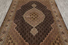 Load image into Gallery viewer, 5.7 x 7.11 High Quality Handmade India Wool and Silk Tabriz Mahi Rug Black #F-4449