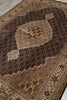 Load image into Gallery viewer, 5.7 x 7.11 High Quality Handmade India Wool and Silk Tabriz Mahi Rug Black #F-4449