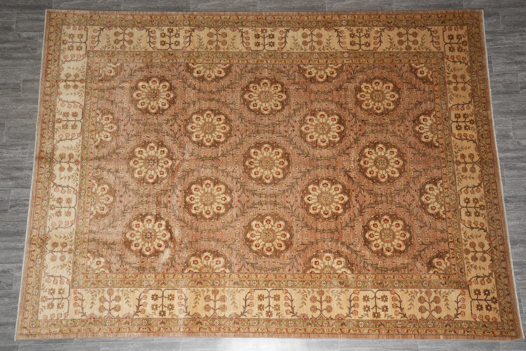 9.2 x 12.6 Great Ghazni Chobi Peshawar Rug Warm Colors #F-4144