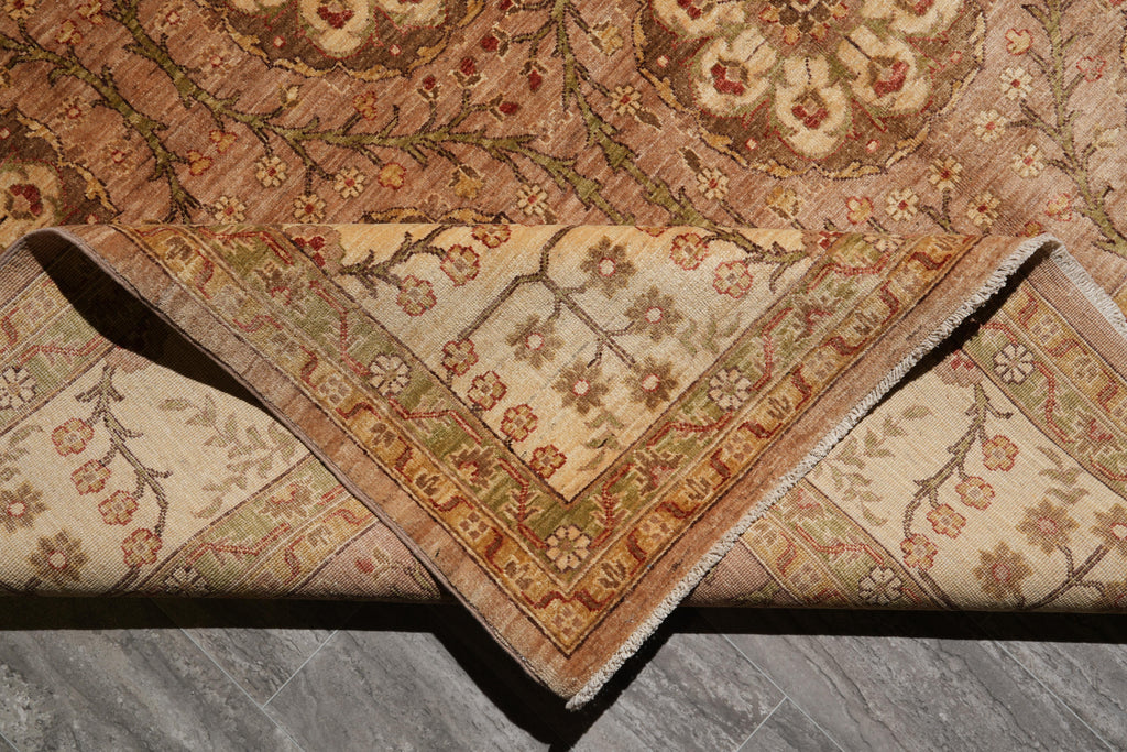 9.2 x 12.6 Great Ghazni Chobi Peshawar Rug Warm Colors #F-4144