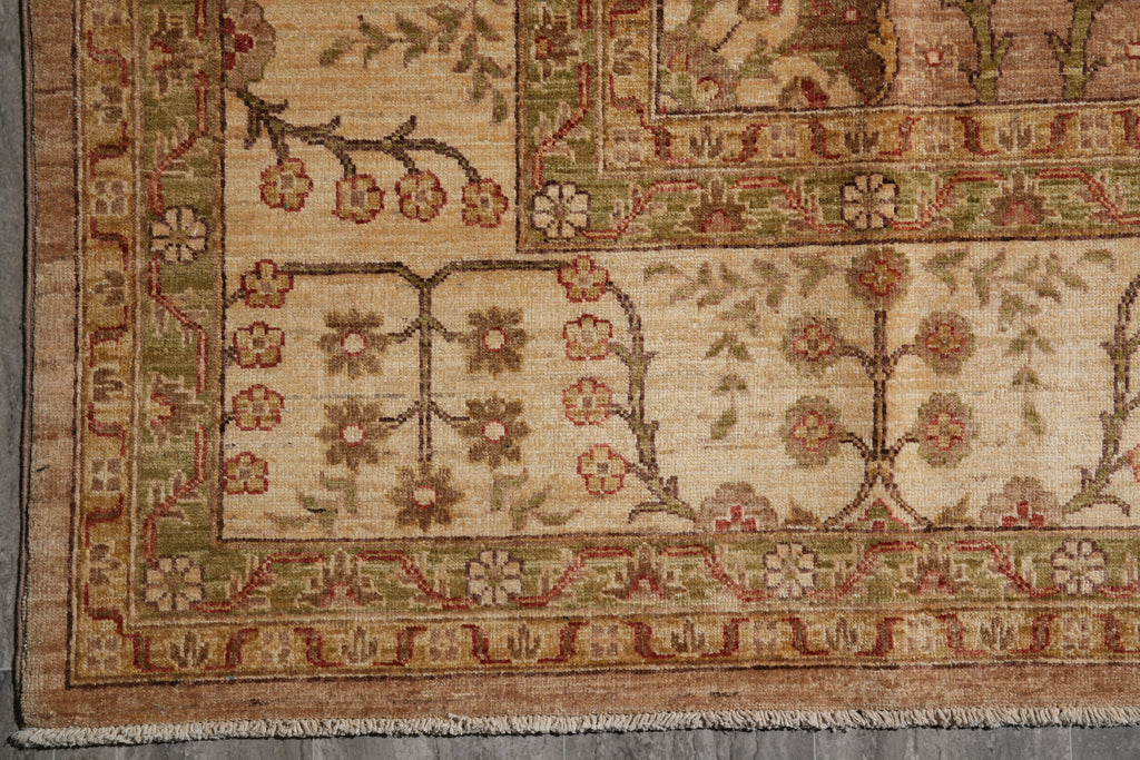 9.2 x 12.6 Great Ghazni Chobi Peshawar Rug Warm Colors #F-4144