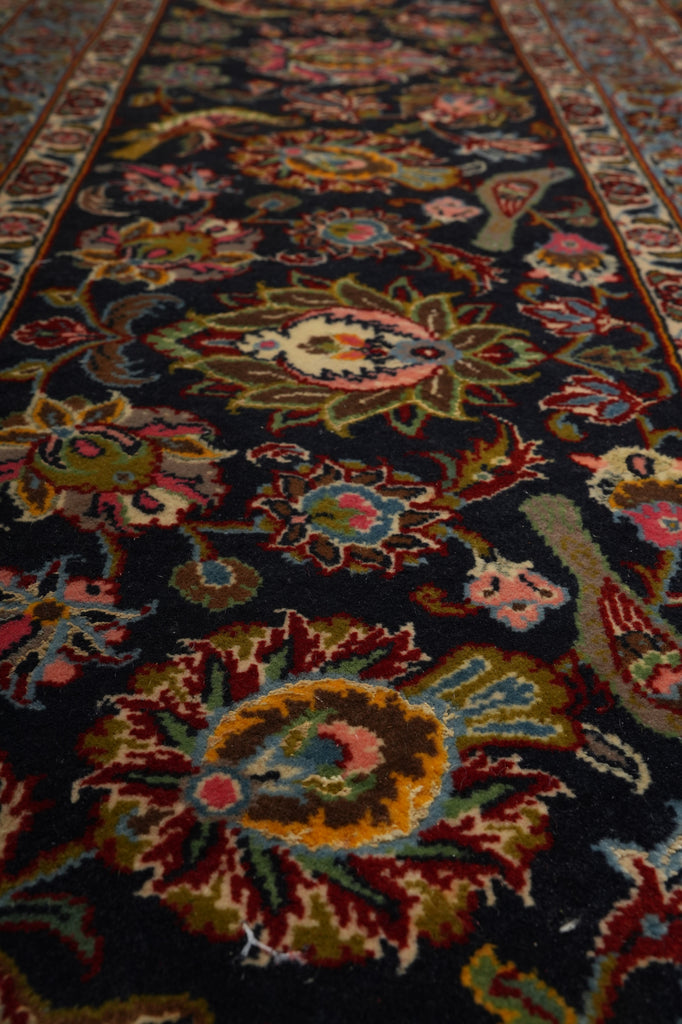 13 x 19.9 Fine Quality Wool & Silk Persian Tabriz Rug Bird 500+ KPSI #PIX-26239