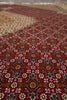 Load image into Gallery viewer, 6.8 x 10 Authentic Persian Mahi Tabriz Rug Wool and Silk 400 KPSI  Roby Burgundy#F-4450