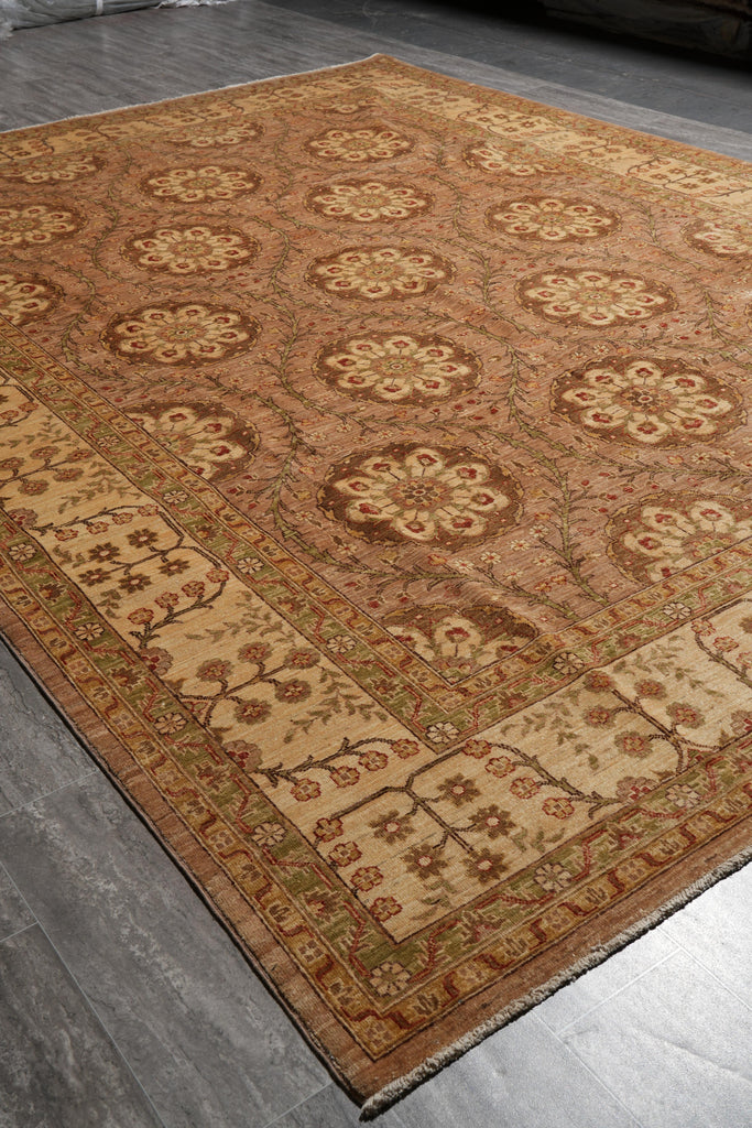 9.2 x 12.6 Great Ghazni Chobi Peshawar Rug Warm Colors #F-4144