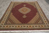 Load image into Gallery viewer, 6.8 x 10 Authentic Persian Mahi Tabriz Rug Wool and Silk 400 KPSI  Roby Burgundy#F-4450