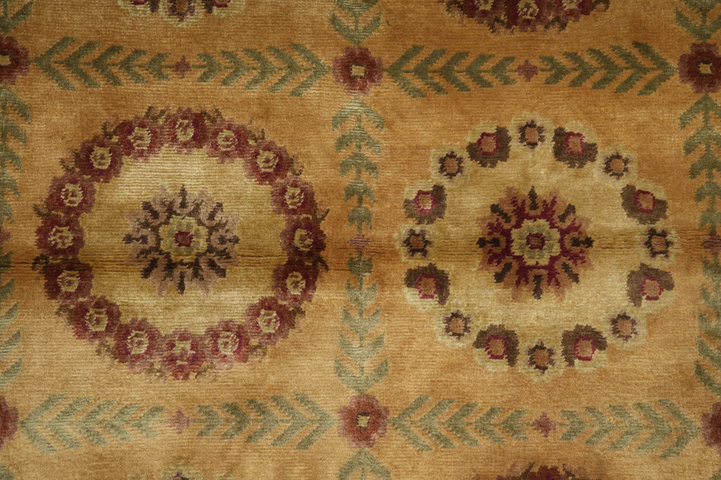 4 x 8.9 New Handmade Wool Nepali Rug French #F-3351