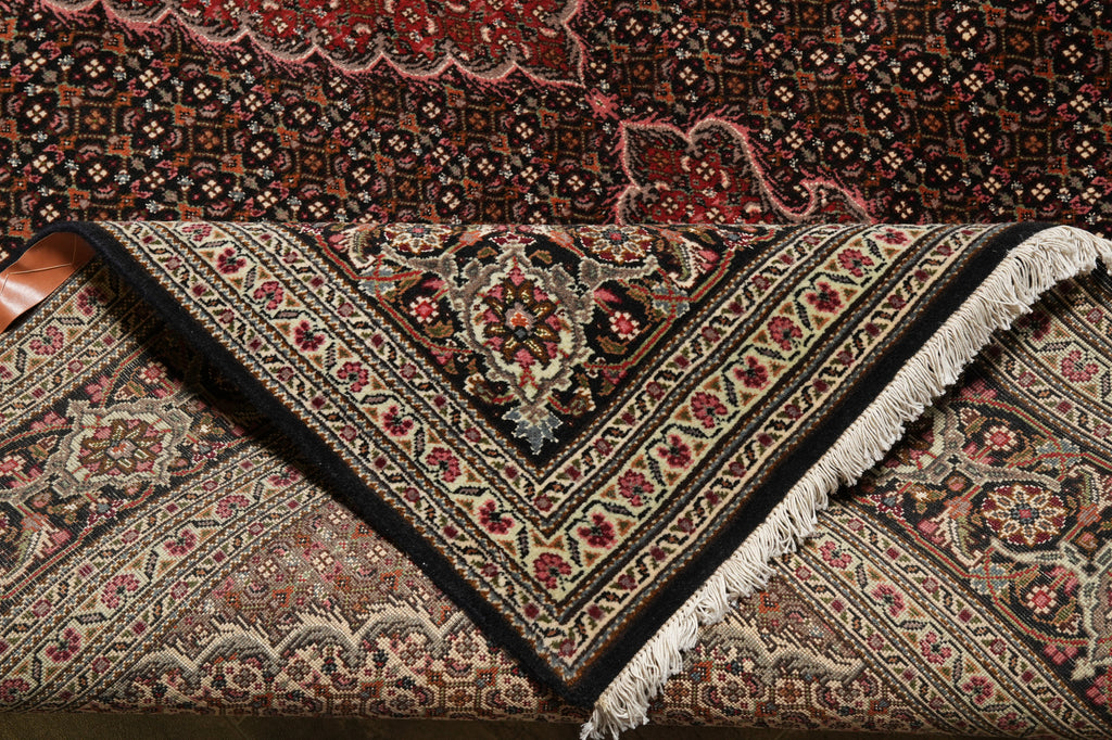 6.8 x 10 Genuine Persian Tabriz Mahi Rug High Quality Wool and Silk #PIX-3219