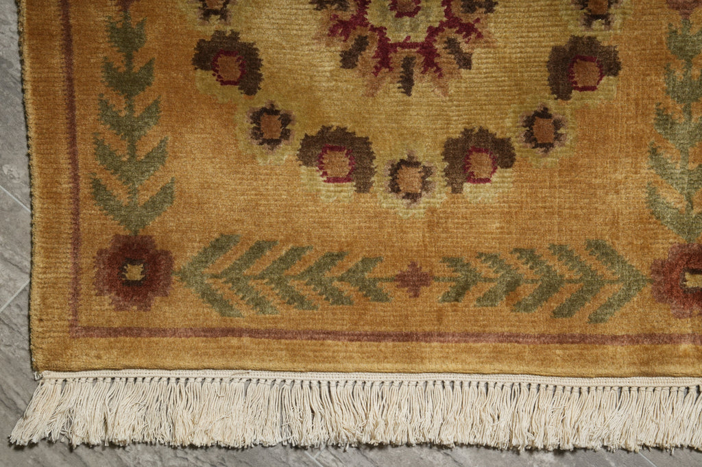 4 x 8.9 New Handmade Wool Nepali Rug French #F-3351