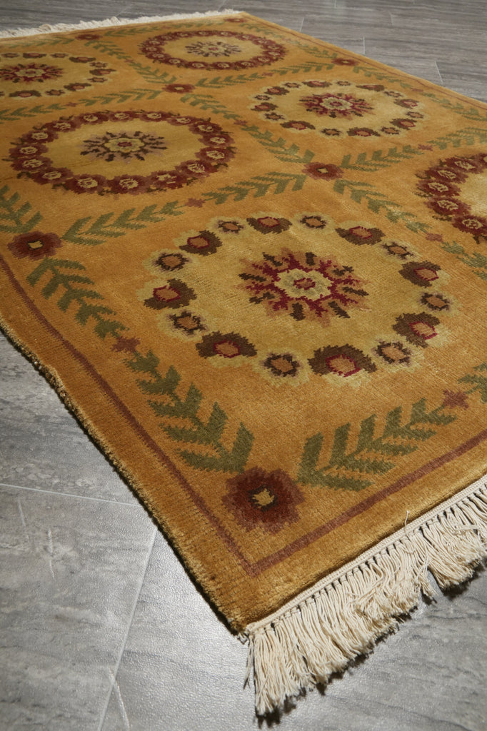 4 x 8.9 New Handmade Wool Nepali Rug French #F-3351