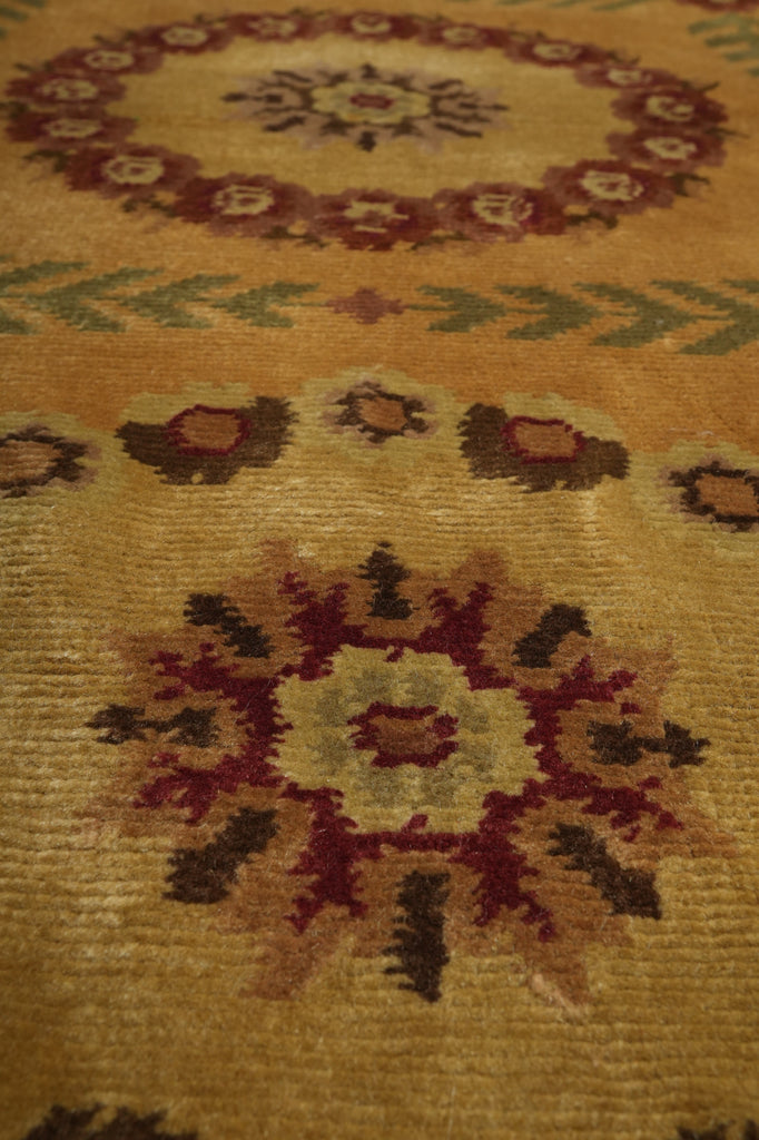 4 x 8.9 New Handmade Wool Nepali Rug French #F-3351