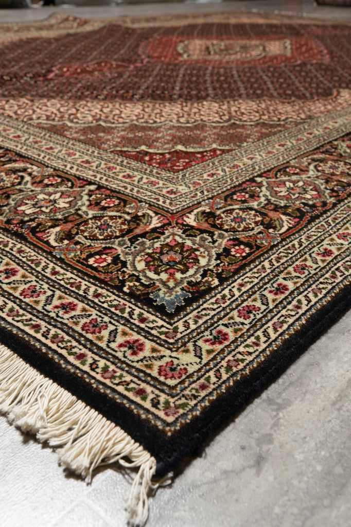 6.8 x 10 Genuine Persian Tabriz Mahi Rug High Quality Wool and Silk #PIX-3219