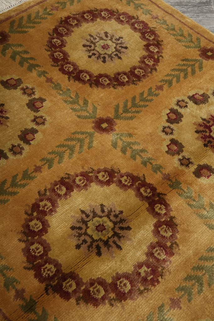 4 x 8.9 New Handmade Wool Nepali Rug French #F-3351
