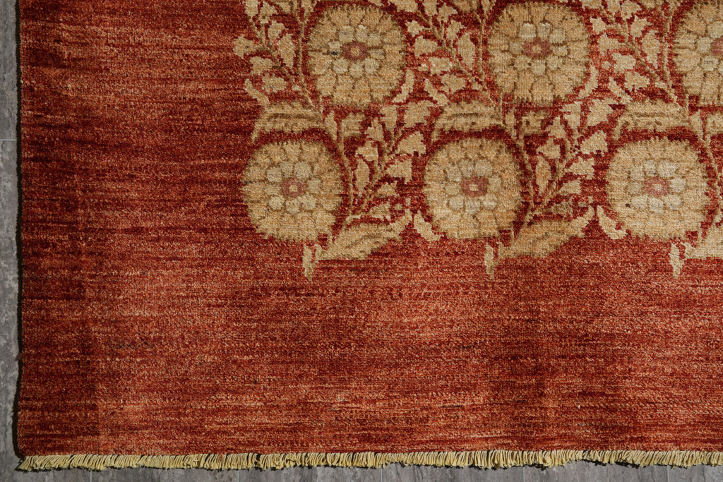 9 x 12.2 Beautiful Quality Handmade Rug  Natural Wool Vegie Dye Transtional Modern #F-4145