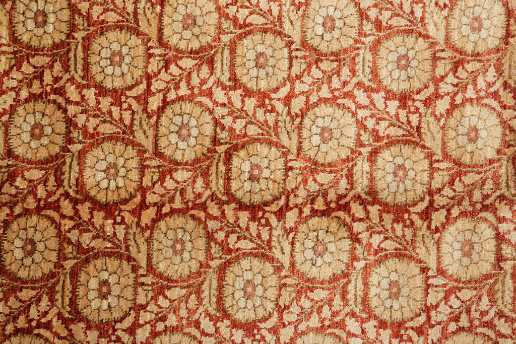 9 x 12.2 Beautiful Quality Handmade Rug  Natural Wool Vegie Dye Transtional Modern #F-4145