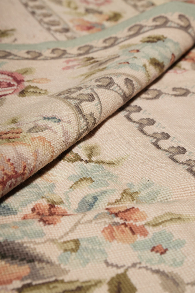 6 x 9 Needle Point Rug French Country Hand Art #010821