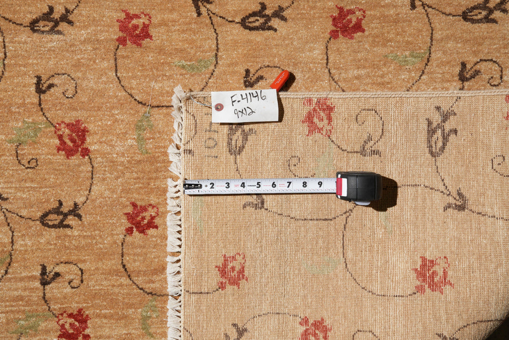 9 x 12 Handmade Contemporary Rug Transitional #F-4146