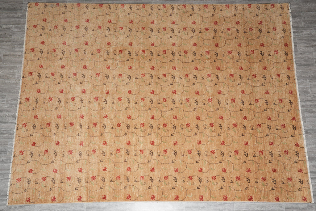 9 x 12 Handmade Contemporary Rug Transitional #F-4146