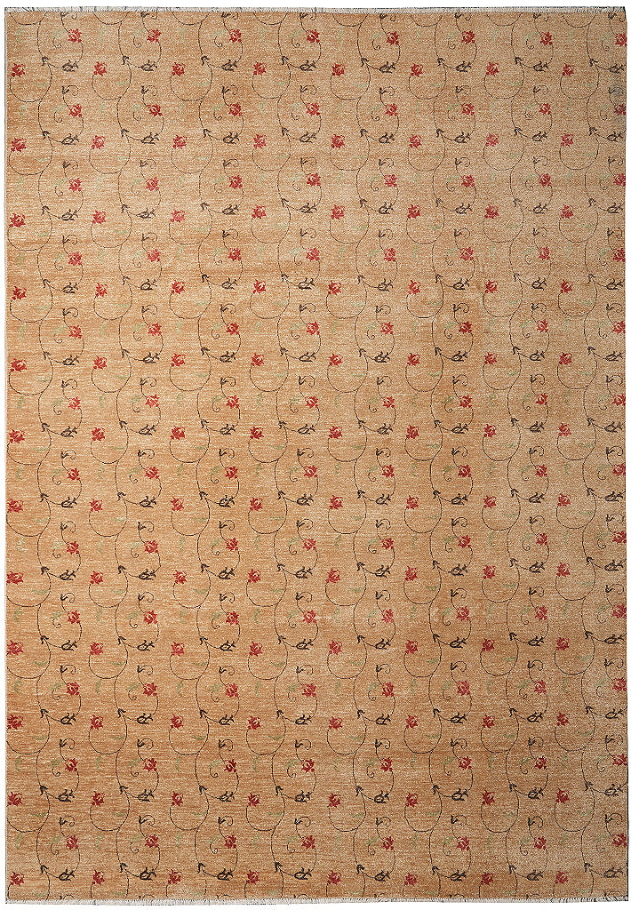 9 x 12 Handmade Contemporary Rug Transitional #F-4146