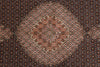 Load image into Gallery viewer, 6.9 x 10 Genuine Persian Tabriz Mahi Fine Handmade Iran Wool and Silk 400 Kpsi Black #PIX-14514