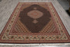 Load image into Gallery viewer, 6.9 x 10 Genuine Persian Tabriz Mahi Fine Handmade Iran Wool and Silk 400 Kpsi Black #PIX-14514