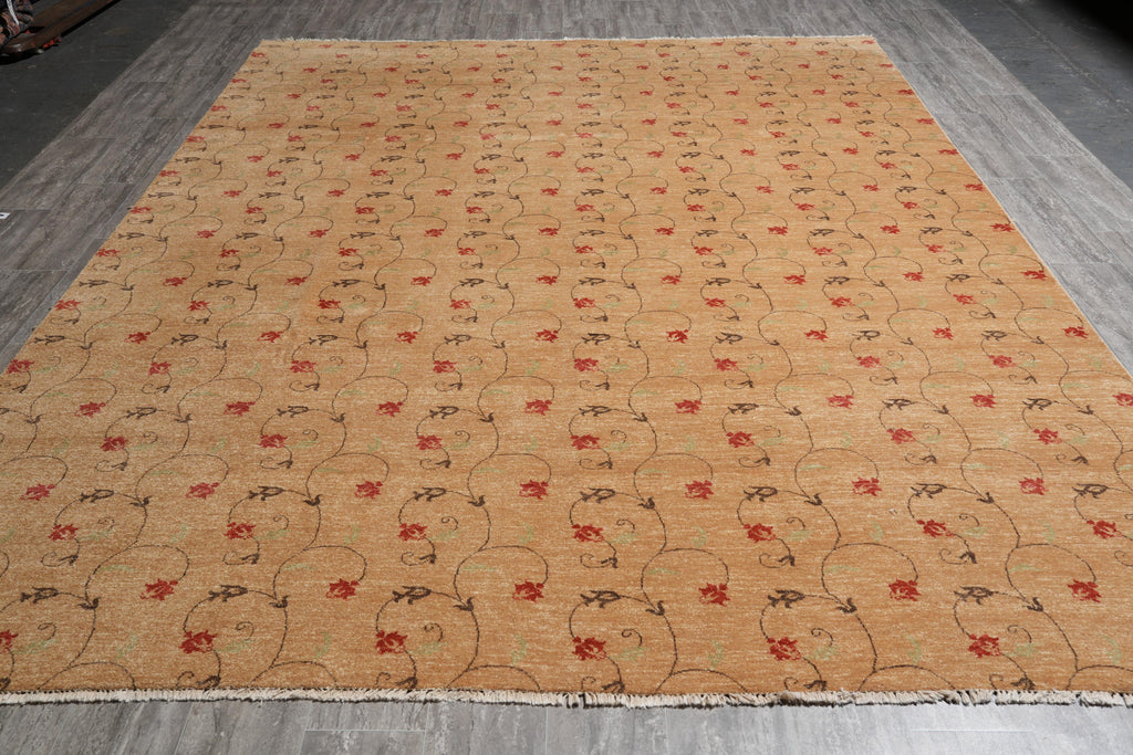 9 x 12 Handmade Contemporary Rug Transitional #F-4146