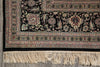 Load image into Gallery viewer, 8.10 x 11.10 Black Fine Quality Wool and Silk Tabriz Mahi Handmade Rug #F-4451