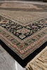 Load image into Gallery viewer, 8.10 x 11.10 Black Fine Quality Wool and Silk Tabriz Mahi Handmade Rug #F-4451