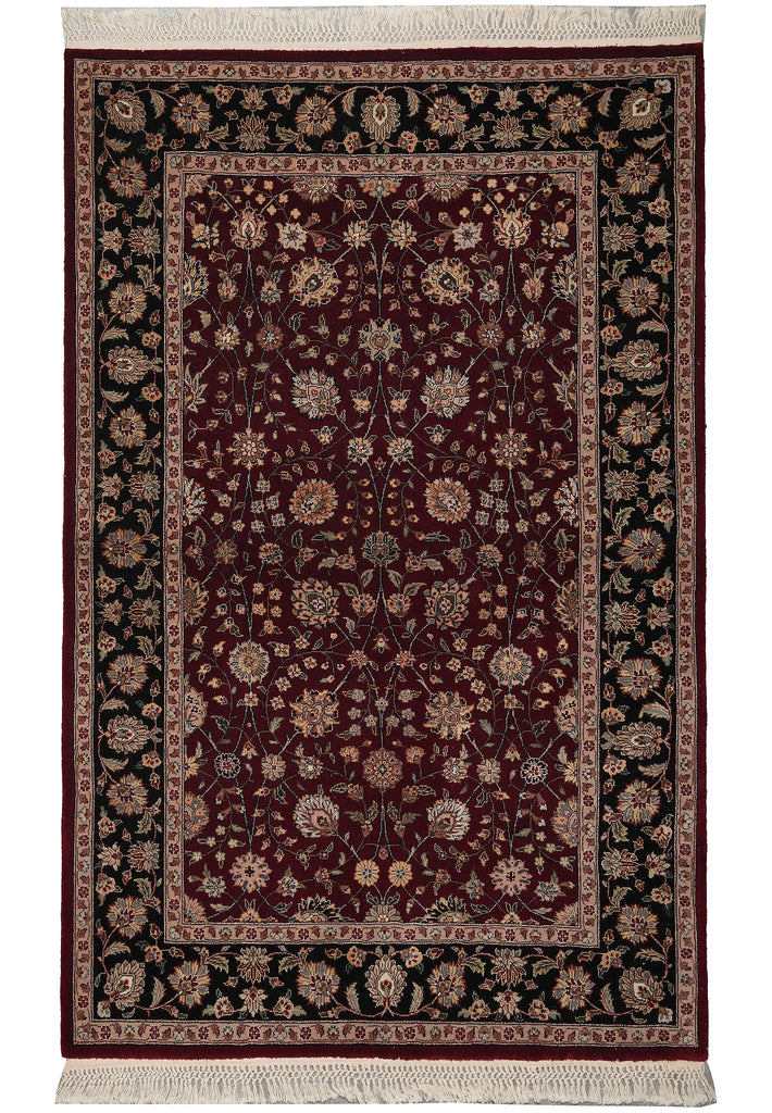 4 x 6 Quality Handmade Rug Wool and Silk #F-3352