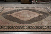 Load image into Gallery viewer, 8.10 x 11.10 Black Fine Quality Wool and Silk Tabriz Mahi Handmade Rug #F-4451