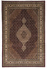 Load image into Gallery viewer, 6.7 x 9.10 Elegant Quality Wool and Silk Handmade Tabriz Mahi Rug Rich Ruby #F-4452
