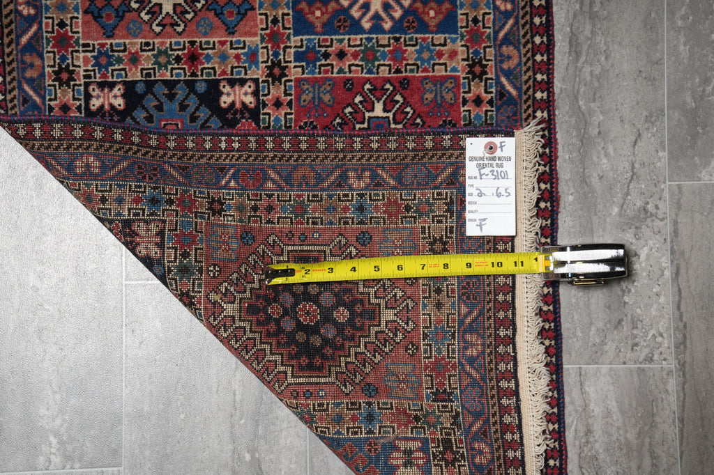 2 x 6.5 Persian Authentic One Of A Kind Yalame Best Iran Tribal Handmade Rug #F-3101