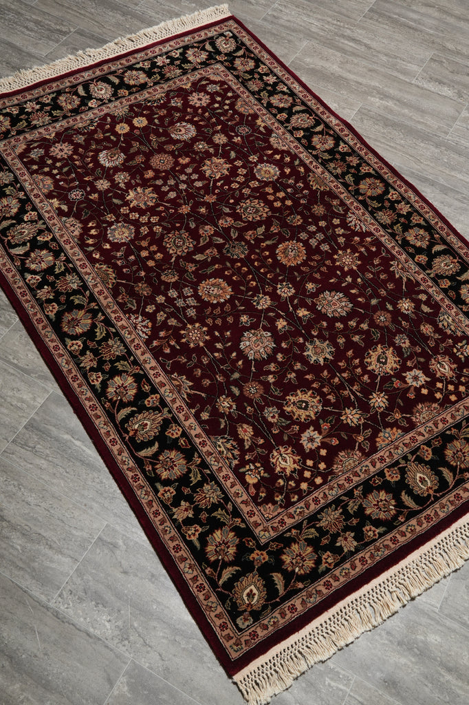 4 x 6 Quality Handmade Rug Wool and Silk #F-3352