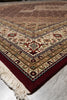 Load image into Gallery viewer, 6.7 x 9.10 Elegant Quality Wool and Silk Handmade Tabriz Mahi Rug Rich Ruby #F-4452