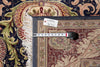 Load image into Gallery viewer, 9 x 12.5 Black Willim Morris Rug Handmade Jaipur #F-4148